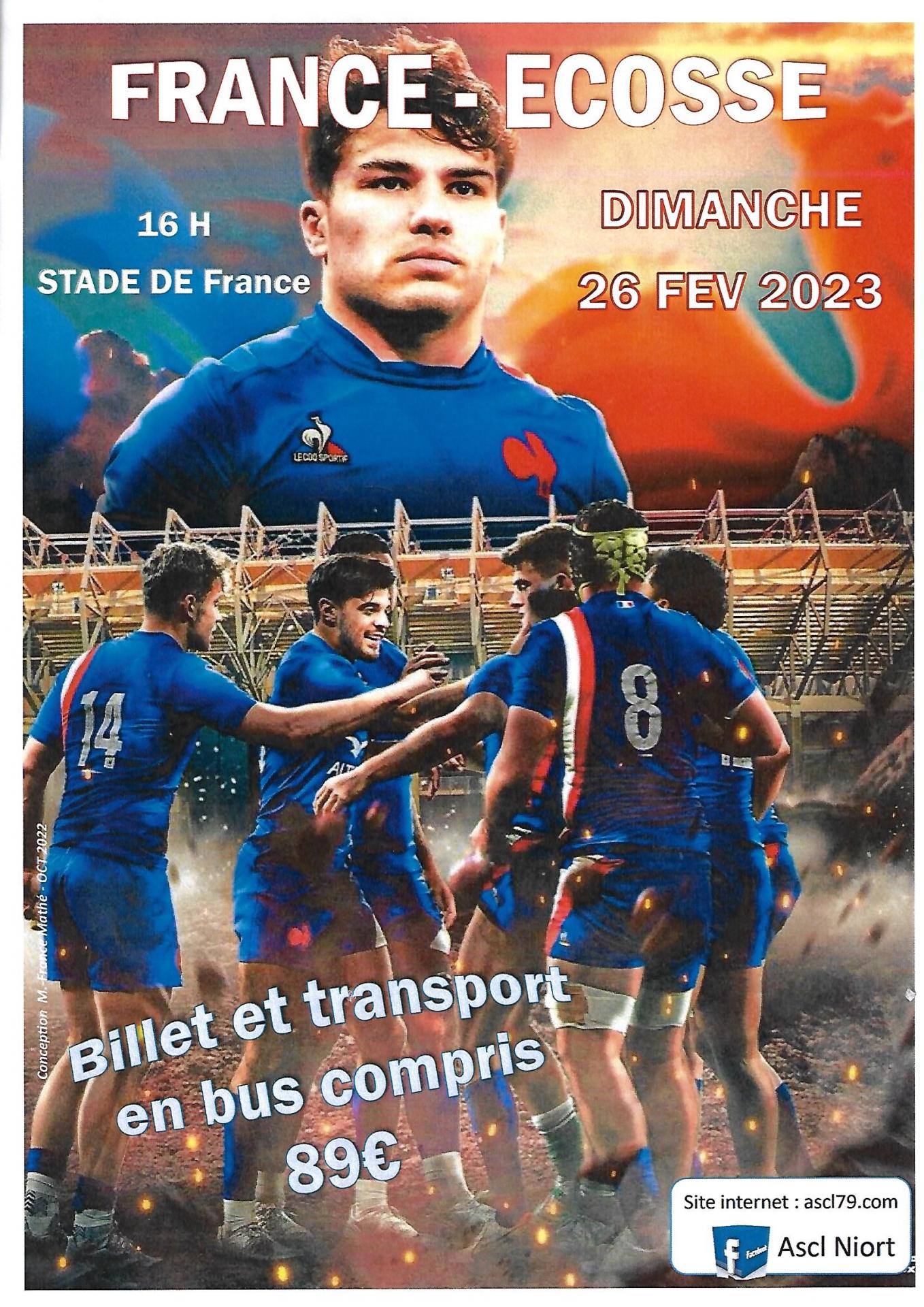 Affiche match rugby 26fev 2023
