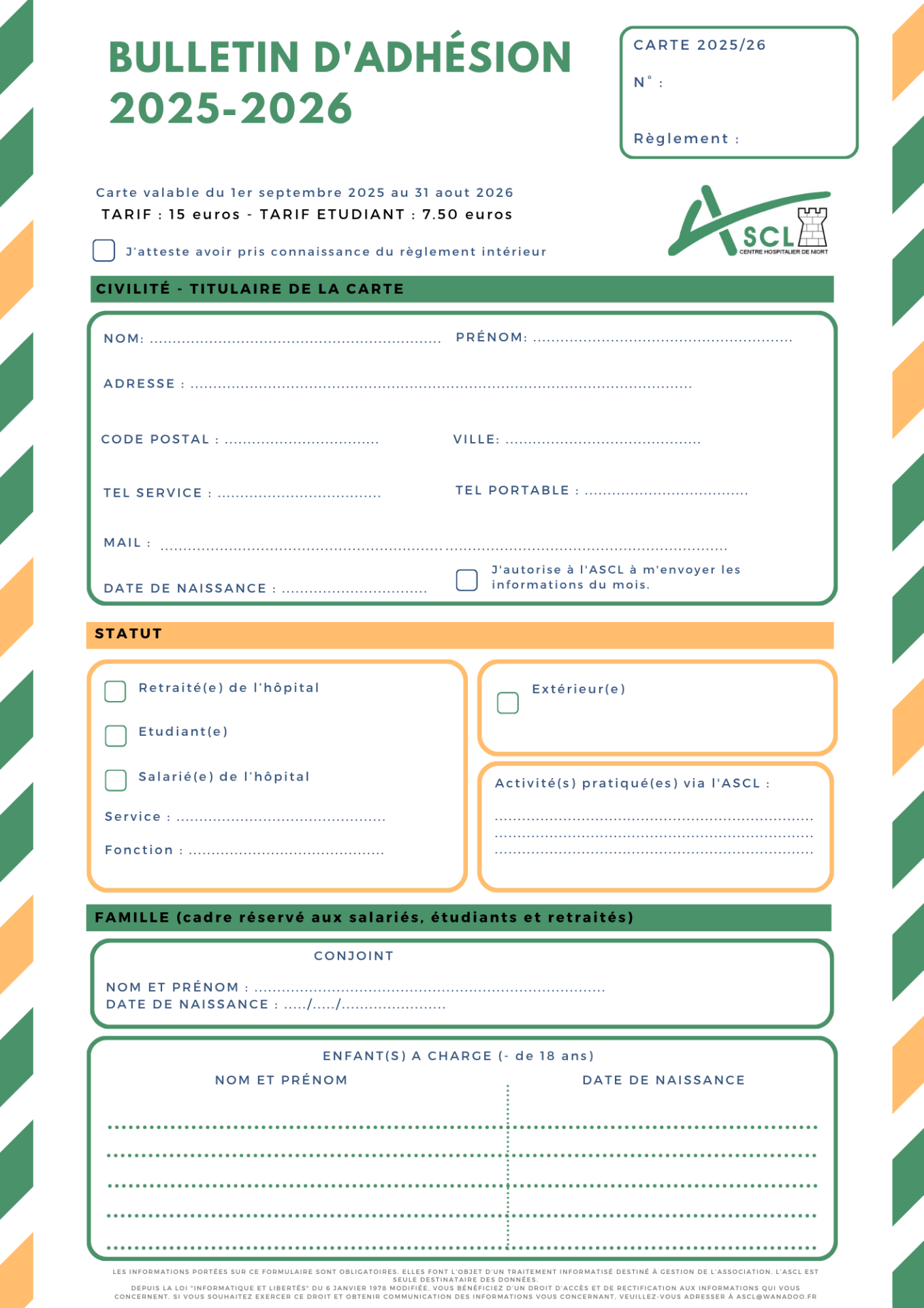 Bulletin d adhesion 24 25 1