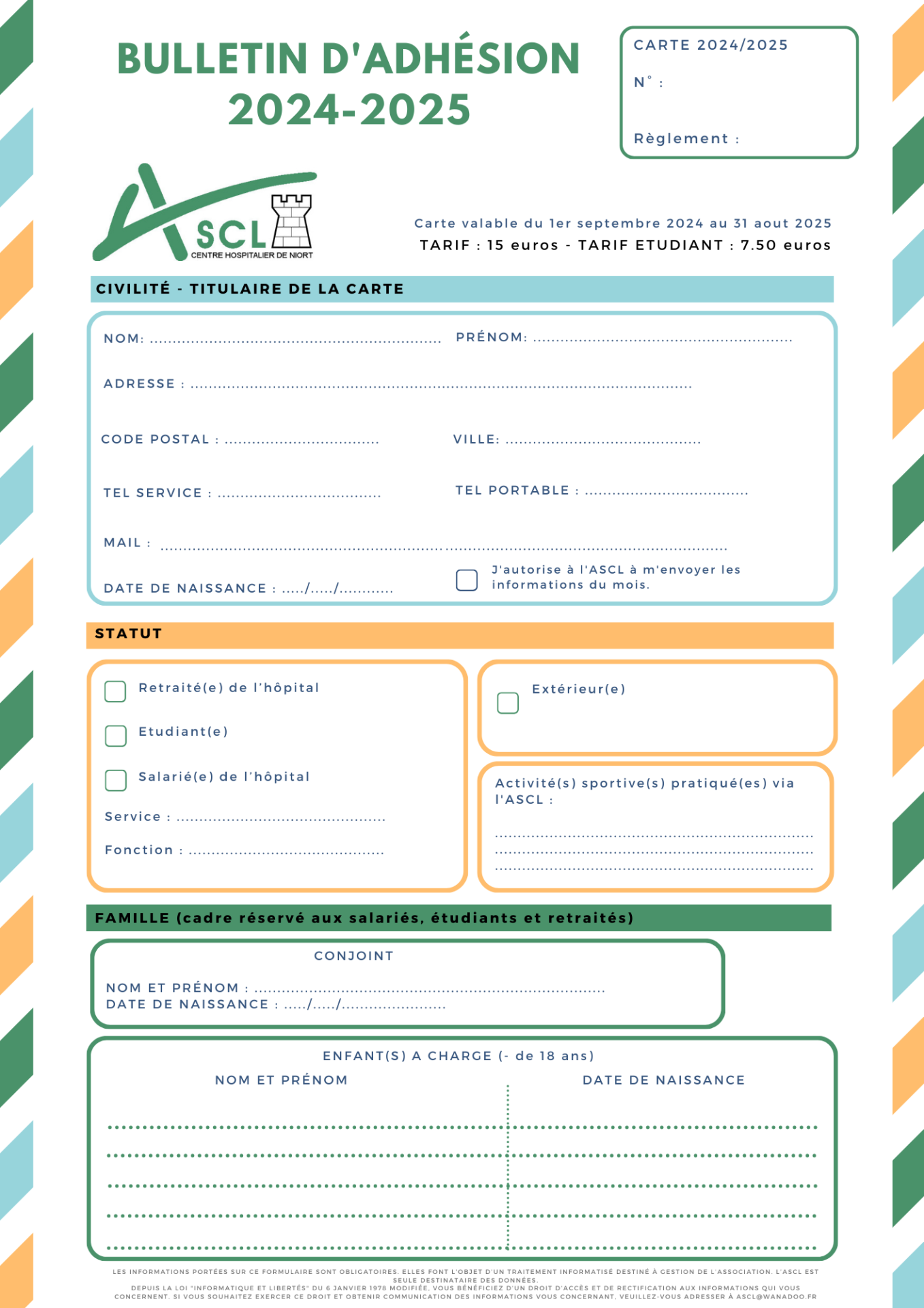 Bulletin d adhesion 24 25