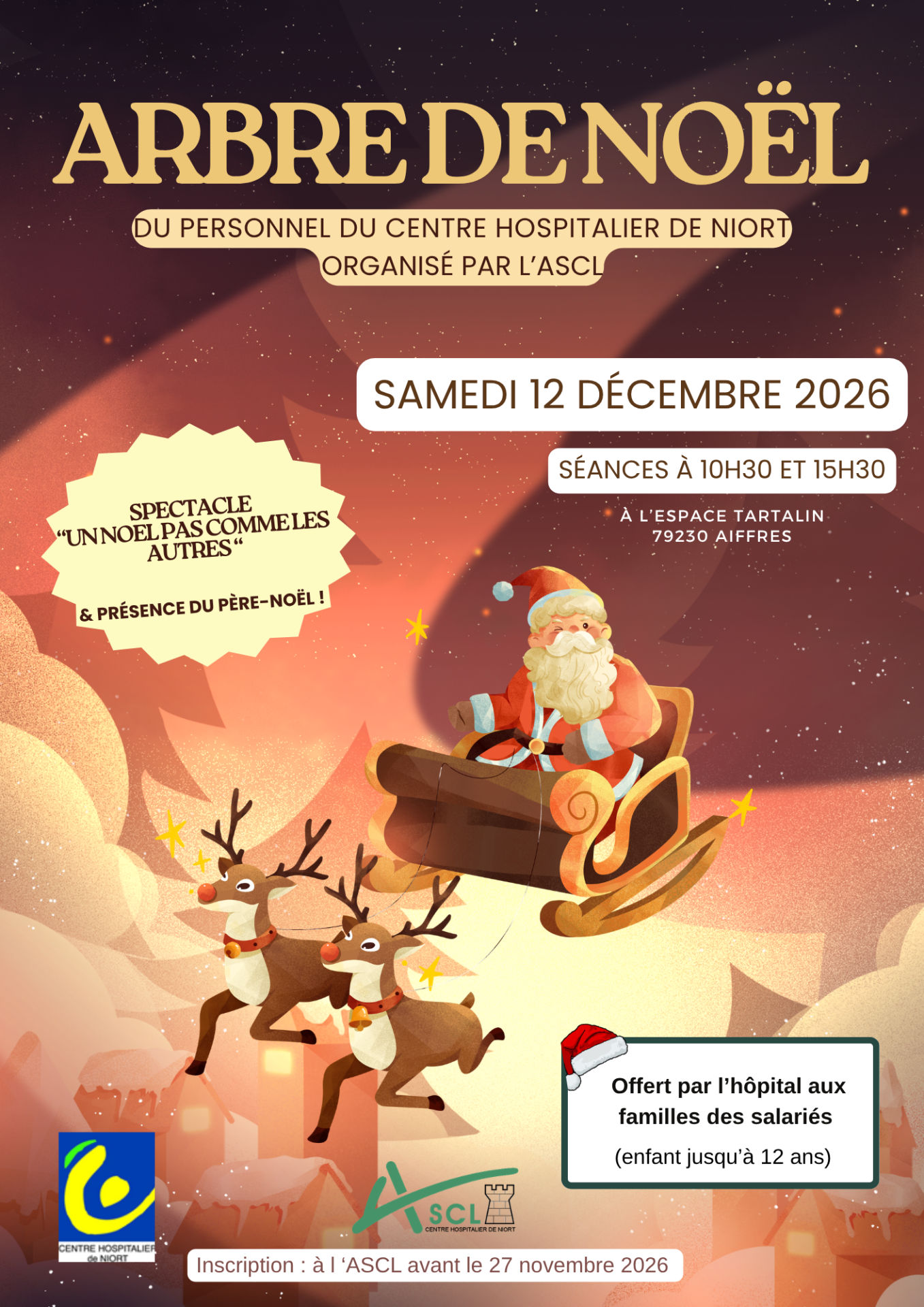 aFFICHE aRBRE DE NOEL ascl 2026